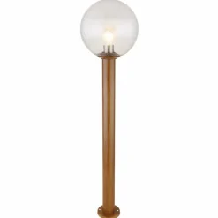 Lampes En Bois-Luminaires Globo Lighting Borne lumineuse Globo OSSY Couleur bois, 1 lumière