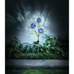 Luminaires Globo Lighting Borne lumineuse Globo SOLAR LED Vert, Lila, 3 lumières