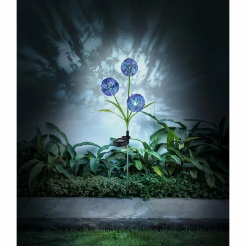 Luminaires Globo Lighting Borne lumineuse Globo SOLAR LED Vert, Lila, 3 lumières