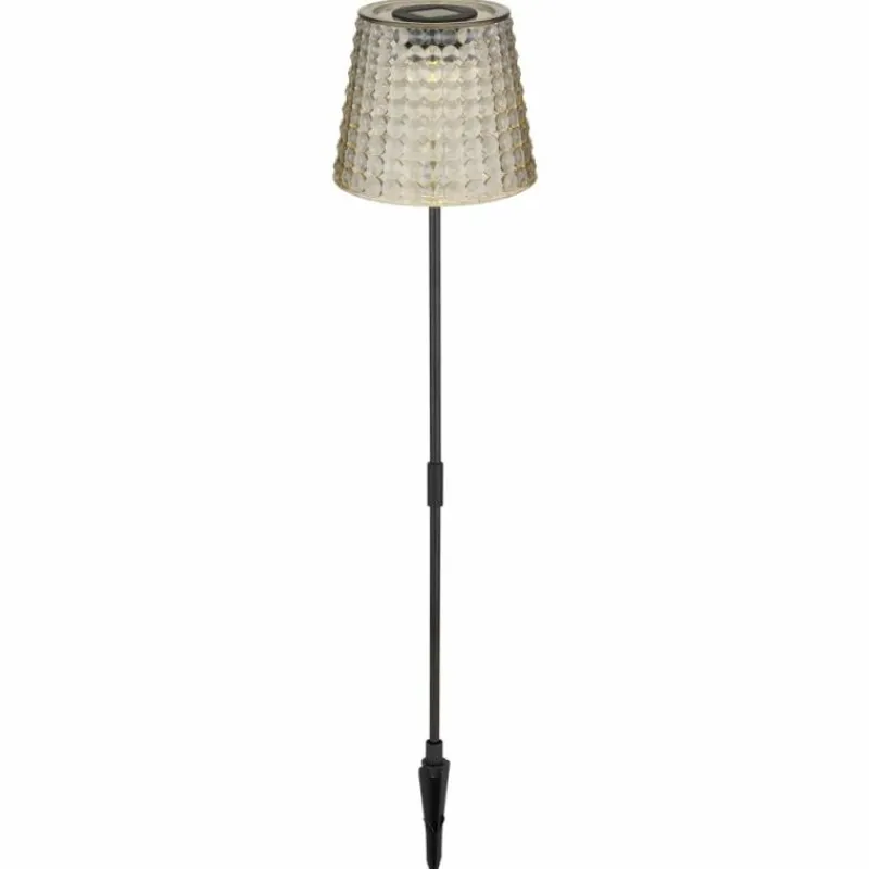 Suspension Verre Fumé-Luminaires Globo Lighting Borne lumineuse Globo SOLAR LED Fumée, Noir, 1 lumière