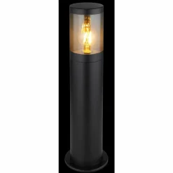 Suspension Verre Fumé-Luminaires Globo Lighting Borne lumineuse Globo XELOO Noir, 1 lumière