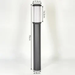 hofstein Borne lumineuse Gondoyer Anthracite, 1 lumière