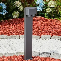 hofstein Borne lumineuse Guampacha Anthracite, 2 lumières