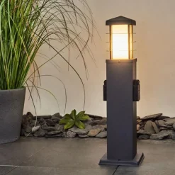 hofstein Borne lumineuse Habolale Gris, 1 lumière