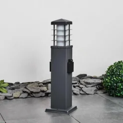 hofstein Borne lumineuse Habolale Gris, 1 lumière