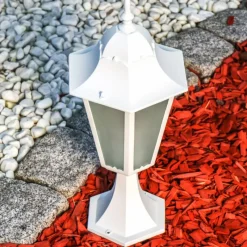 hofstein Borne lumineuse Hongkong Frost Blanc, 1 lumière