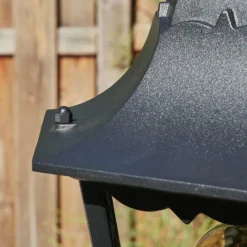 Luminaires Rustiques-hofstein Borne lumineuse Hongkong Noir, 1 lumière