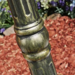 Luminaires Rustiques-hofstein Borne lumineuse Hongkong Brun, Or, 1 lumière