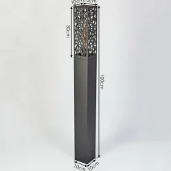 hofstein Borne lumineuse Innvoll Anthracite, 1 lumière