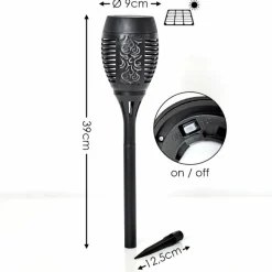 Luminaires Rustiques-hofstein Borne lumineuse Joinville LED Noir, 1 lumière