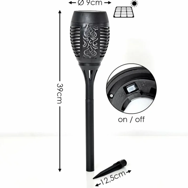Luminaires Rustiques-hofstein Borne lumineuse Joinville LED Noir, 1 lumière