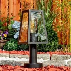 hofstein Borne lumineuse Juanico Noir, 1 lumière