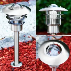 hofstein Borne lumineuse Juva Acier inoxydable, 1 lumière