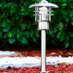 hofstein Borne lumineuse Juva Acier inoxydable, 1 lumière