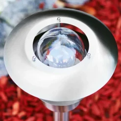 hofstein Borne lumineuse Juva Acier inoxydable, 1 lumière