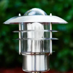 hofstein Borne lumineuse Juva Acier inoxydable, 1 lumière