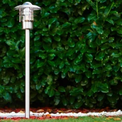 hofstein Borne lumineuse Juva Acier inoxydable, 1 lumière