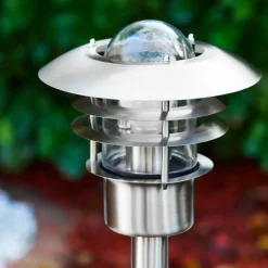 hofstein Borne lumineuse Juva Acier inoxydable, 1 lumière