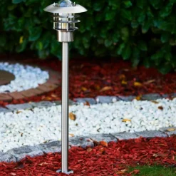 hofstein Borne lumineuse Juva Acier inoxydable, 1 lumière