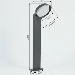 hofstein Borne lumineuse Kelo LED Anthracite, 1 lumière