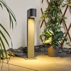 hofstein Borne lumineuse Kingstown Anthracite, 1 lumière