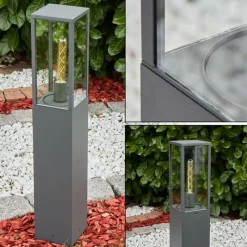 Lampes Vintages & Rétros-hofstein Borne lumineuse Kiwalik Anthracite, 1 lumière