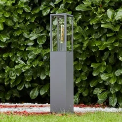 Lampes Vintages & Rétros-hofstein Borne lumineuse Kiwalik Anthracite, 1 lumière