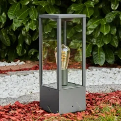 Lampes Vintages & Rétros-hofstein Borne lumineuse Kiwalik Zingué, 1 lumière