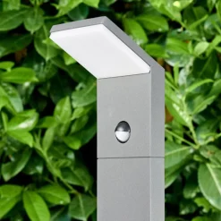hofstein Borne lumineuse Korup LED Anthracite, 1 lumière, Détecteur de mouvement