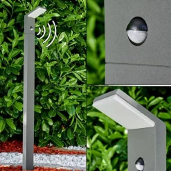 hofstein Borne lumineuse Korup LED Anthracite, 1 lumière, Détecteur de mouvement