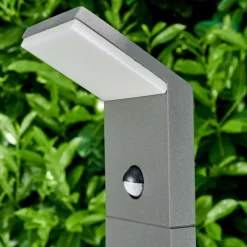 hofstein Borne lumineuse Korup LED Anthracite, 1 lumière, Détecteur de mouvement