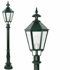 Luminaires Rustiques-KS Verlichting Borne lumineuse Koblenz Vert, 1 lumière