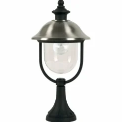 Luminaires Rustiques-KS Verlichting Borne lumineuse Bologna Noir, 1 lumière
