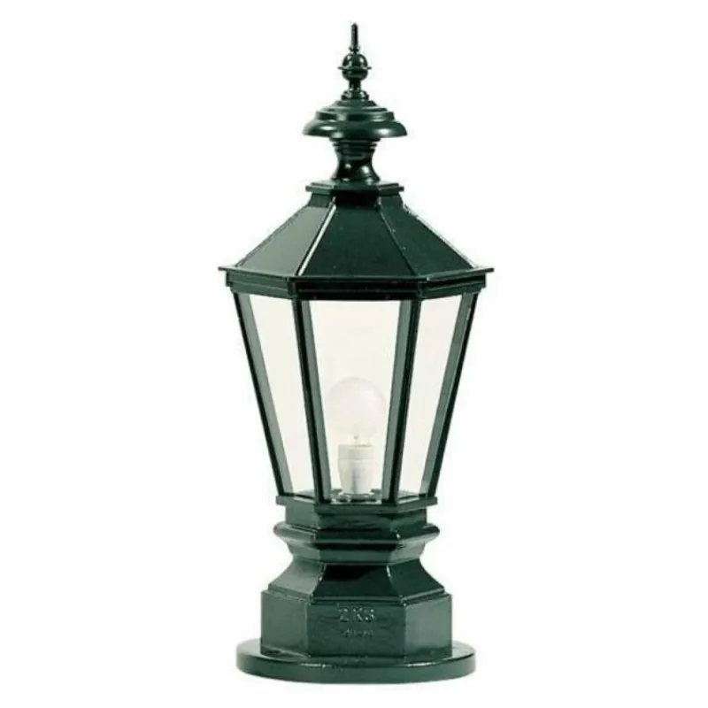 Luminaires Rustiques-KS Verlichting Borne lumineuse York Noir, 1 lumière