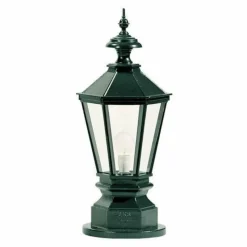 Luminaires Rustiques-KS Verlichting Borne lumineuse York Noir, 1 lumière