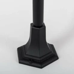 Luminaires Rustiques-KS Verlichting Borne lumineuse Ancona Noir, 1 lumière