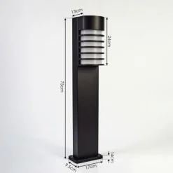 hofstein Borne lumineuse Kurola Noir, 1 lumière