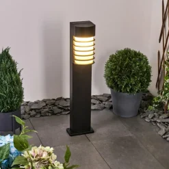 hofstein Borne lumineuse Kurola Noir, 1 lumière