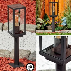 hofstein Borne lumineuse Lapa Noir, 1 lumière