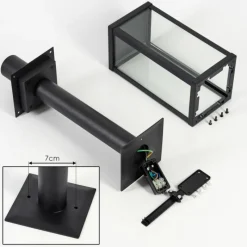 hofstein Borne lumineuse Lapa Noir, 1 lumière