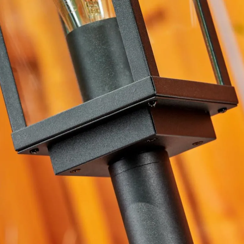 Lampes En Bois-hofstein Borne lumineuse Lapa Noir, 1 lumière