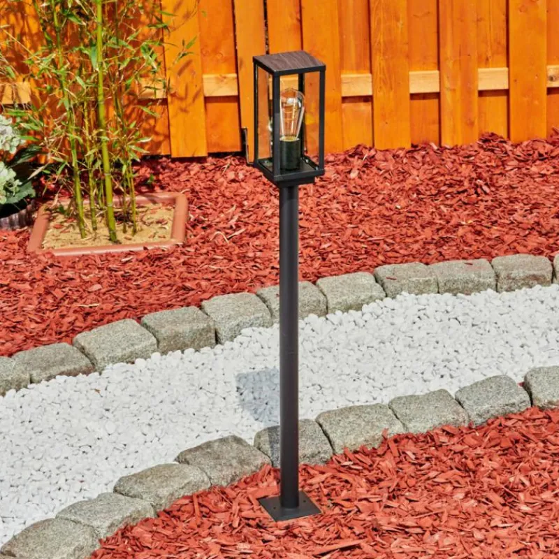 Lampes En Bois-hofstein Borne lumineuse Lapa Noir, 1 lumière