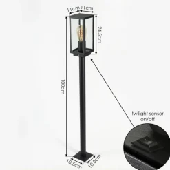 hofstein Borne lumineuse Lapa Noir, 1 lumière