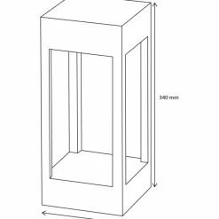 Luminaires LCD Borne lumineuse LCD Kisselbach LED Noir, 1 lumière