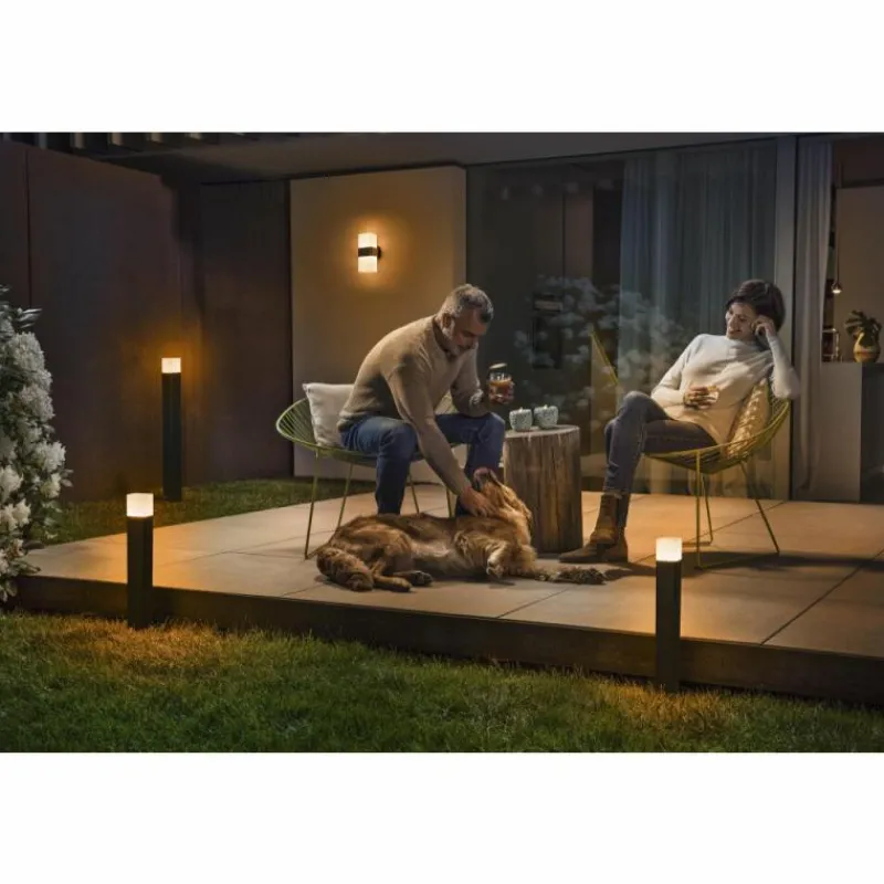 Luminaires Ledvance Borne lumineuse LEDVANCE CUBE Gris, 1 lumière, Changeur de couleurs