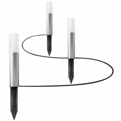 Luminaires Ledvance Borne lumineuse LEDVANCE GARDEN POLE Acier inoxydable, 1 lumière, Changeur de couleurs