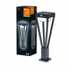 Luminaires Ledvance Borne lumineuse LEDVANCE ENDURA Noir, 1 lumière, Détecteur de mouvement