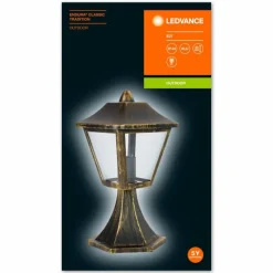 Lampes Dorées-Luminaires Ledvance Borne lumineuse LEDVANCE ENDURA® Or, Noir, 1 lumière