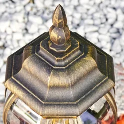 Luminaires Rustiques-hofstein Borne lumineuse Lentua Brun doré, 1 lumière