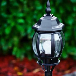 Luminaires Rustiques-hofstein Borne lumineuse Lentua Noir, 1 lumière